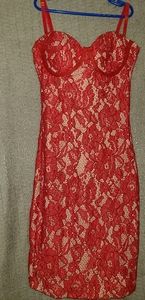 NBW |Red Lace Dress